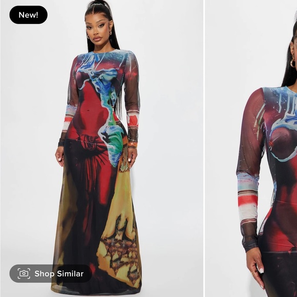 Dresses & Skirts - Mesh maxi dress